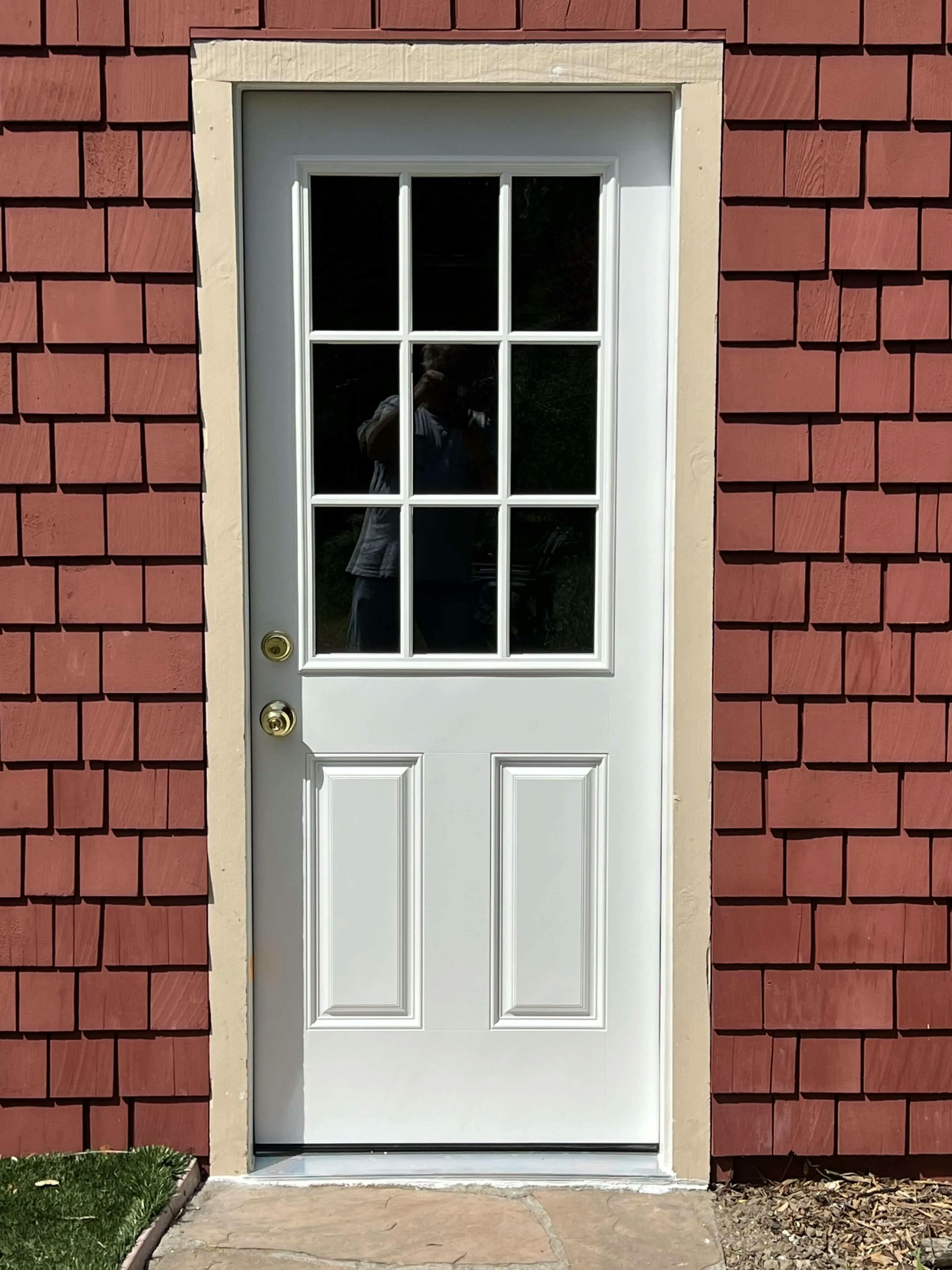 Entry fibreglass door